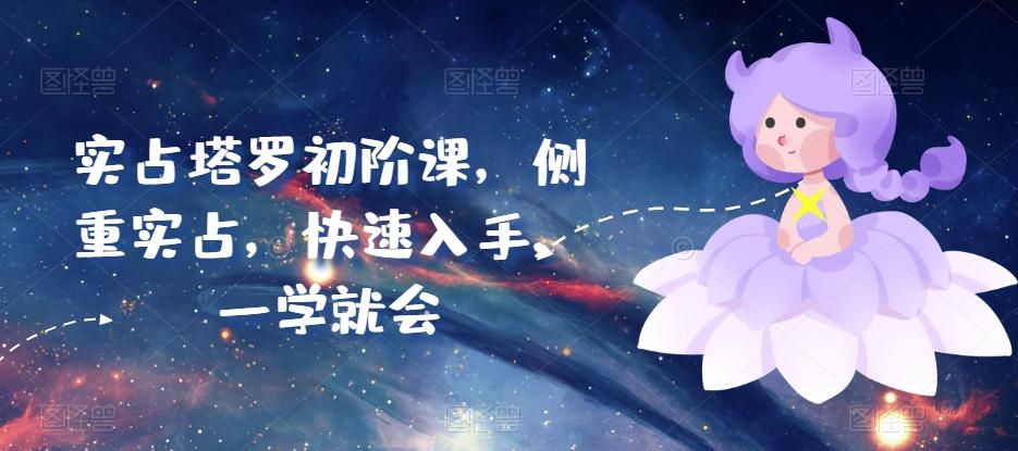 实占塔罗初阶课，侧重实占，快速入手，一学就会-179创客网