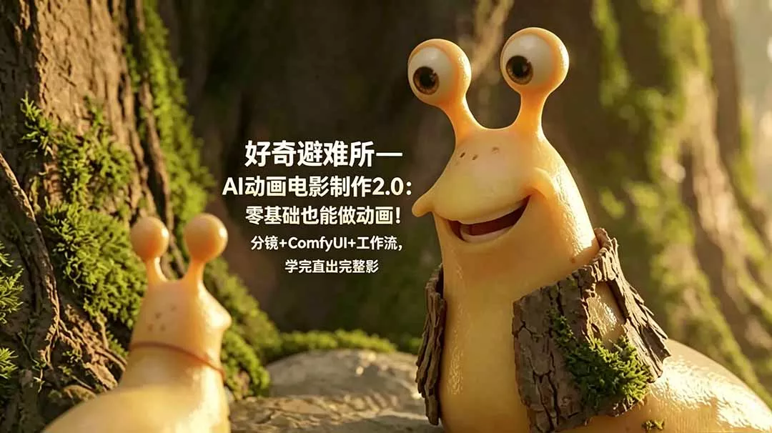 好奇避难所—AI动画电影制作2.0：零基础也能做动画！分镜+ComfyUI+工作流，学完直出完整影片-179创客网