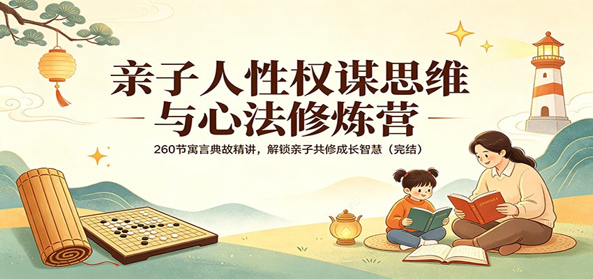 亲子人性权谋思维与心法修炼营：260节寓言典故精讲，解锁亲子共修成长智慧(完结)-179创客网