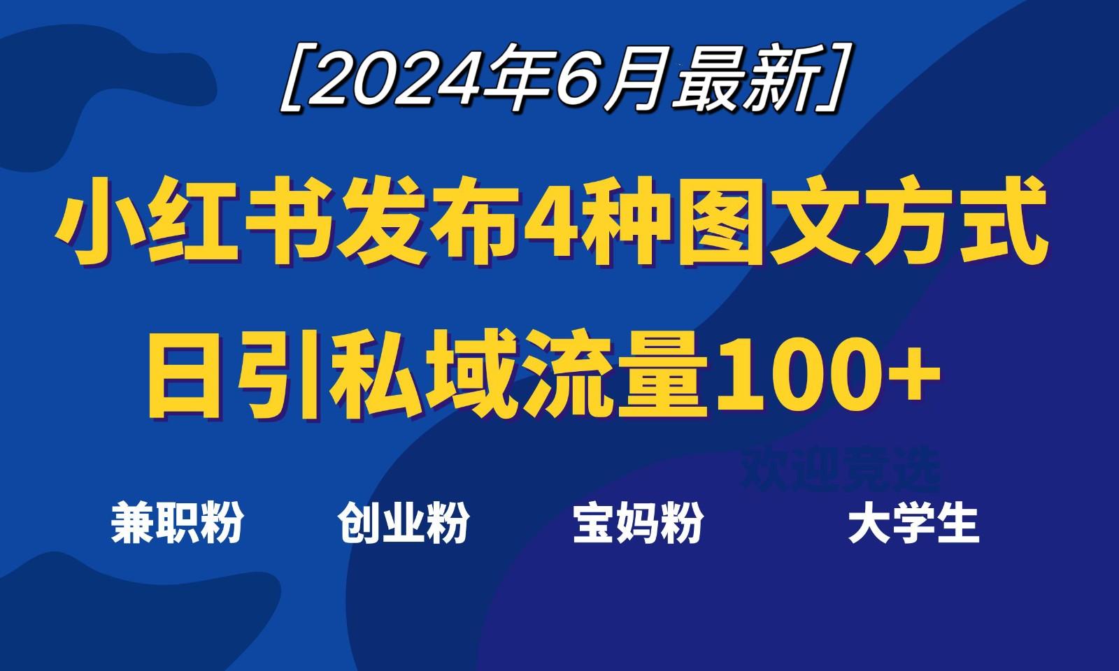 小红书发布这4种图文，就能日引私域流量100+-179创客网