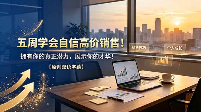 （19071期）五周学会自信高价销售！拥有你的真正潜力，展示你的才华！【原创双语字幕】-179创客网