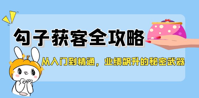 从入门到精通，勾子获客全攻略，业绩飙升的秘密武器-179创客网