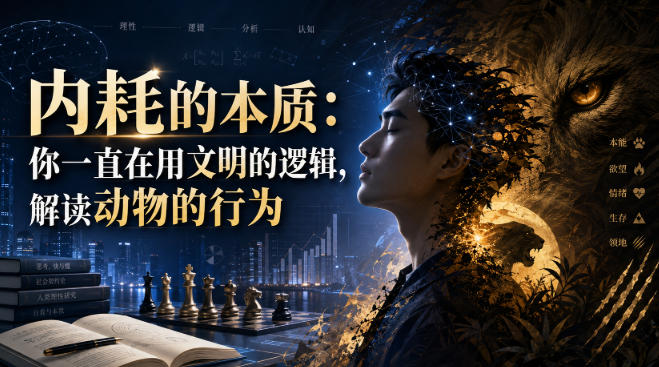 付费文章：内耗的本质：你一直在用文明的逻辑，解读动物的行为-179创客网