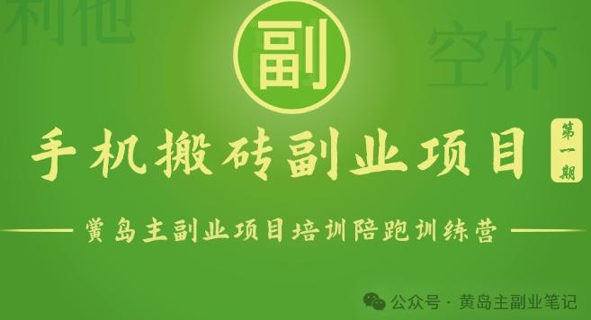 手机搬砖小副业项目训练营1.0，实测1小时收益50+，一部手机轻松日入100+-179创客网