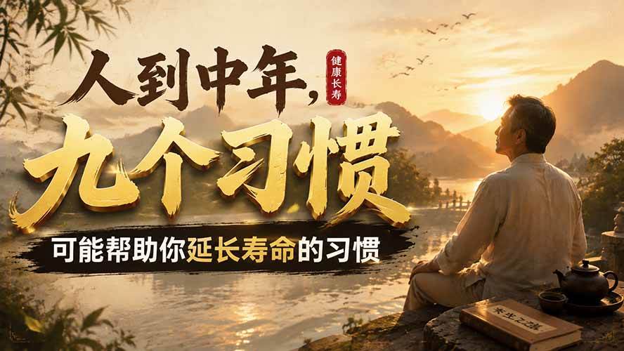 （19707期）付费文章：人到中年，九个可能帮助你延长寿命的习惯-179创客网