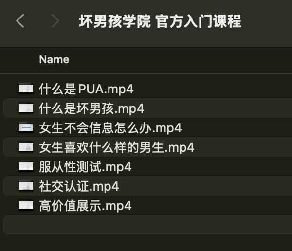 坏男孩学院 官方入门课程-网创资源