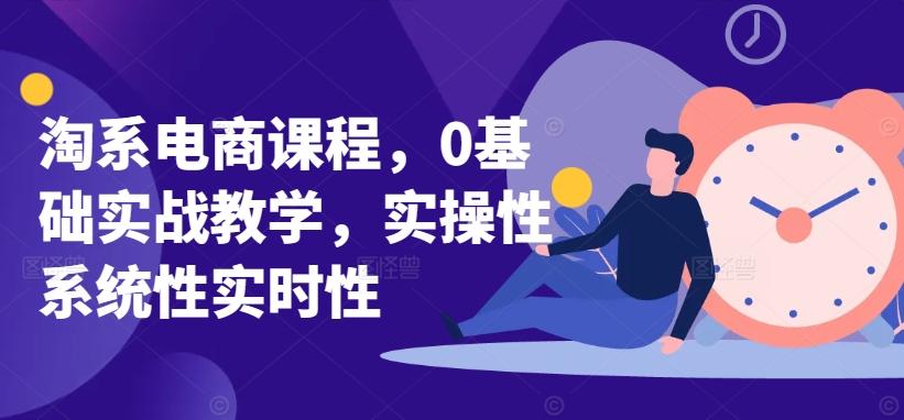淘系电商课程，0基础实战教学，实操性系统性实时性-179创客网