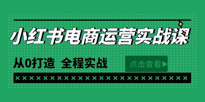 (9946期)最新小红书·电商运营实战课，从0打造  全程实战(65节视频课)-179创客网