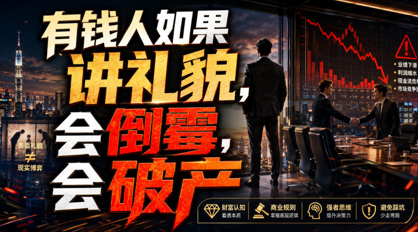 付费文章：有钱人如果讲礼貌，会倒霉，会破产-179创客网