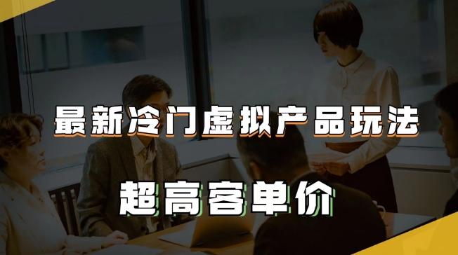 最新冷门虚拟产品玩法，超高客单价，月入2-3万＋【揭秘】-179创客网