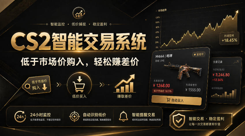 CS2智能交易系统，轻松賺差价|自动运行，无需自己挂G|数据支持任何形式验证【揭秘】-179创客网