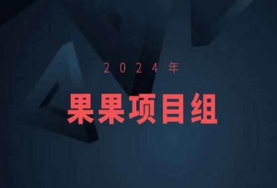 2024年果果项目组项目合集-果果最新项目-179创客网