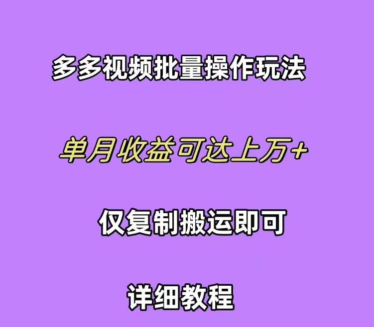 (10029期)拼多多视频带货快速过爆款选品教程 每天轻轻松松赚取三位数佣金 小白必…-179创客网
