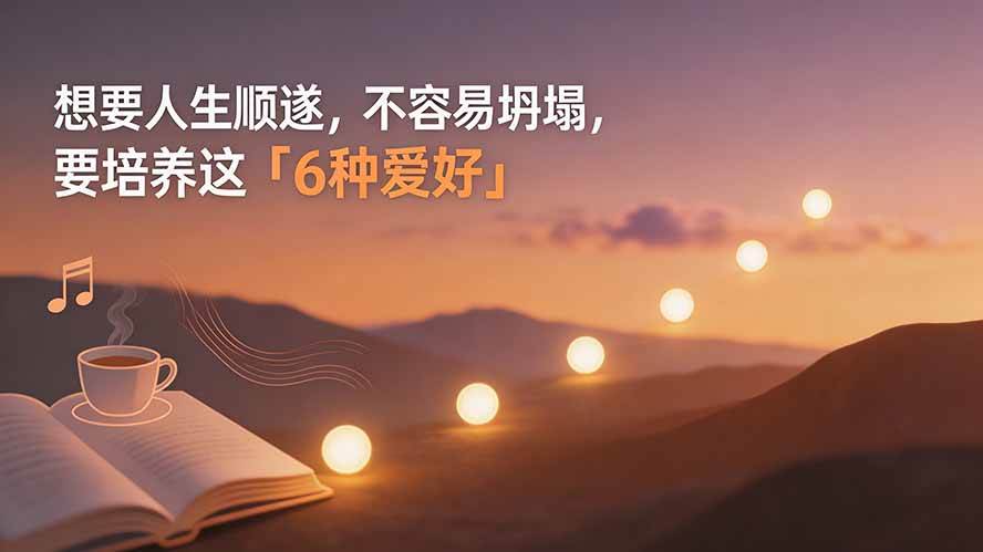 （19638期）付费文章：想要人生顺遂，不容易坍塌，要培养这6种爱好-179创客网