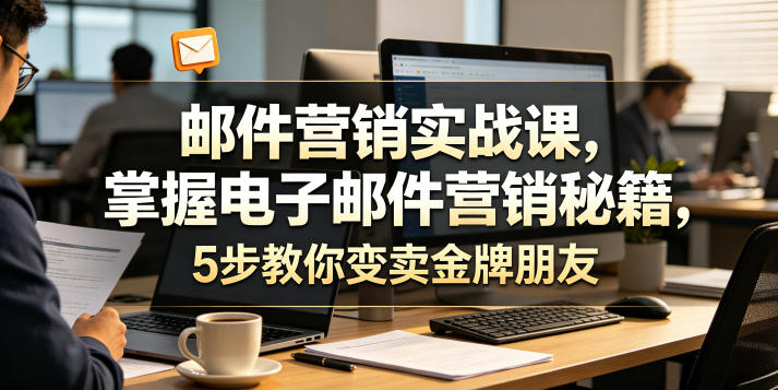 邮件营销实战课，掌握电子邮件营销秘籍，5步教你变卖金牌朋友【原创双语字幕】-179创客网