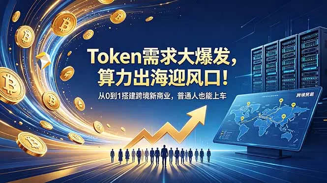 Token需求大爆发，算力出海迎风口！从0到1搭建跨境新商业，普通人也能上车-179创客网