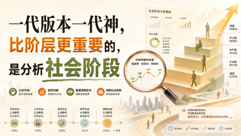 付费文章：一代版本一代神，比阶层更重要的，是分析社会阶段-179创客网