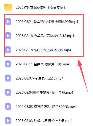 （20010期）拼多多实战特训营(更新26年0822)：不管是新手入门或老商家冲量，都有实操方法，跟着学，少走弯路