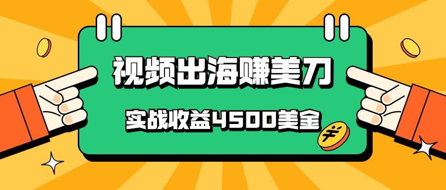 国内爆款视频出海赚美刀，实战收益4500美金，批量无脑搬运，无需经验直接上手-179创客网