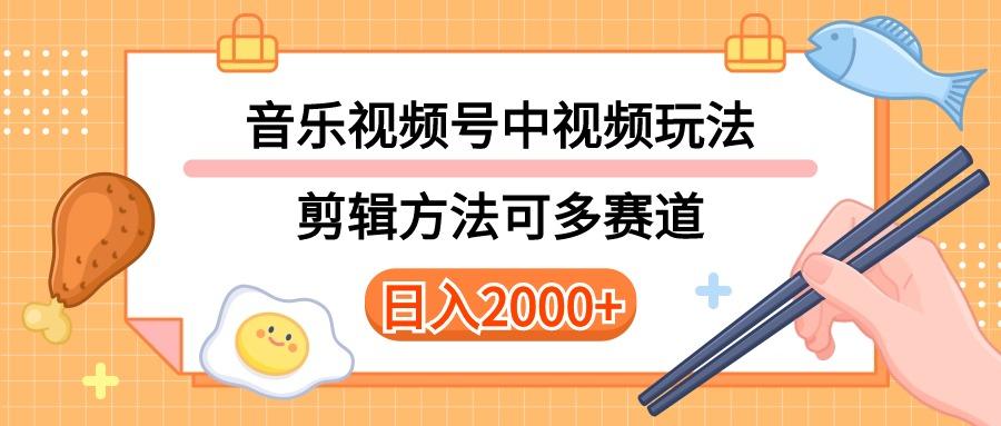 多种玩法音乐中视频和视频号玩法，讲解技术可多赛道。详细教程+附带素…-179创客网
