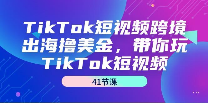 TikTok短视频跨境出海撸美金，带你玩TikTok短视频(41节课)-网创资源