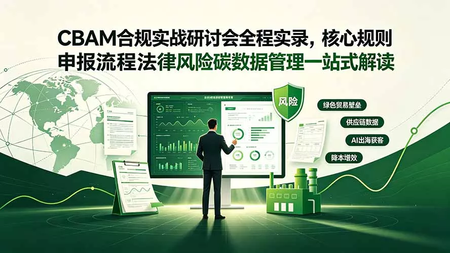 CBAM合规实战研讨会全程实录，核心规则申报流程法律风险碳数据管理一站式解读-179创客网