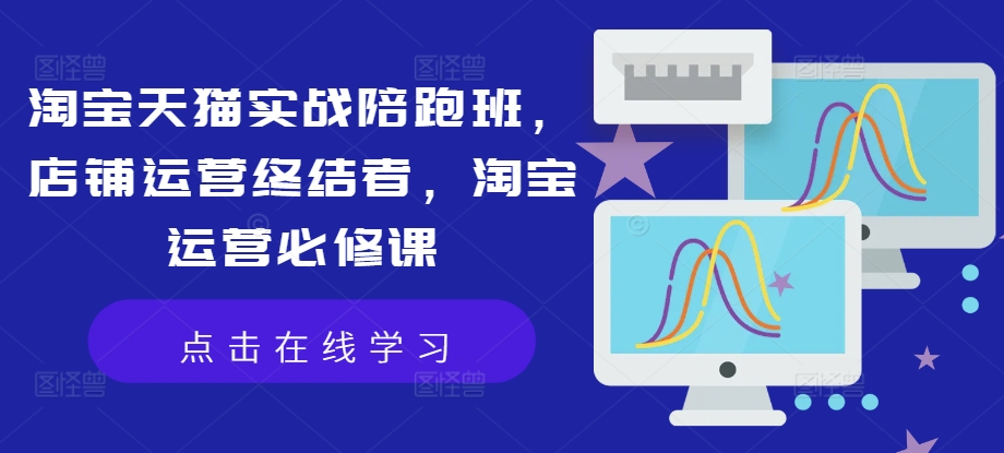 淘宝天猫实战陪跑班，店铺运营终结者，淘宝运营必修课-179创客网
