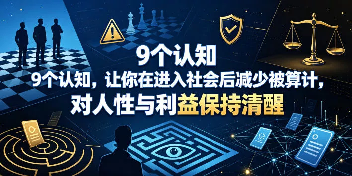 付费文章：9个认知，让你在进入社会后减少被算计，对人性与利益保持清醒-179创客网