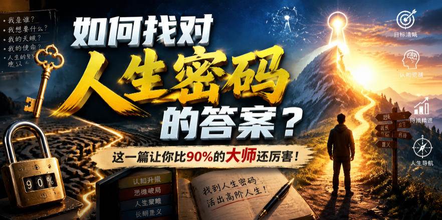 （19601期）付费文章：如何找对人生密码的答案？这一篇让你比90%的大师还厉害！-179创客网