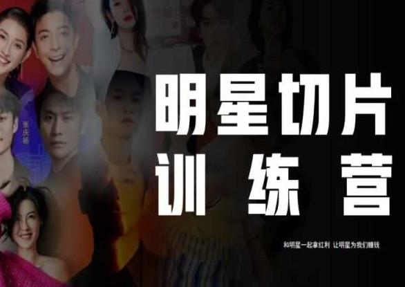 王子·明星切片线上训练营（2023），和明星一起拿红利，让明星为我们赚钱-179创客网