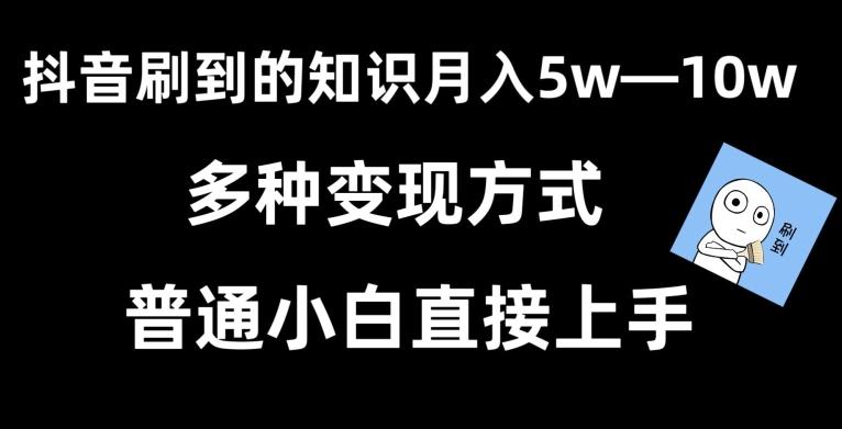 抖音刷到的知识，每天只需2小时，日入2000+，暴力变现，普通小白直接上手【揭秘】-179创客网