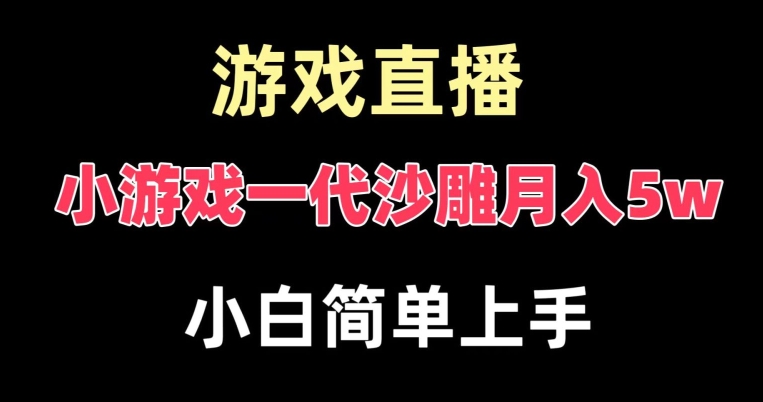 玩小游戏一代沙雕月入5w，爆裂变现，快速拿结果，高级保姆式教学【揭秘】-179创客网