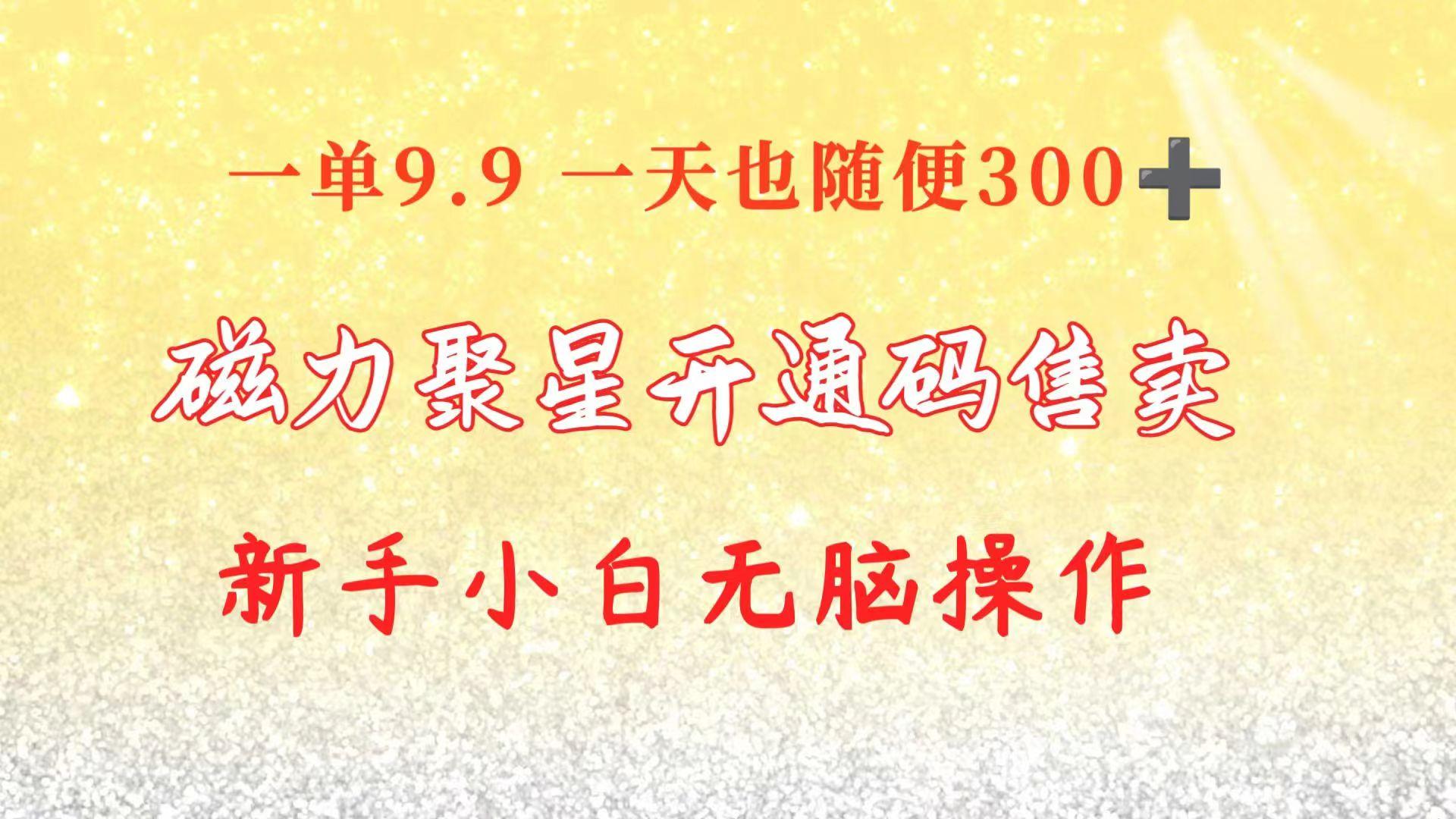 快手磁力聚星码信息差 售卖  一单卖9.9  一天也轻松300+ 新手小白无脑操作-179创客网