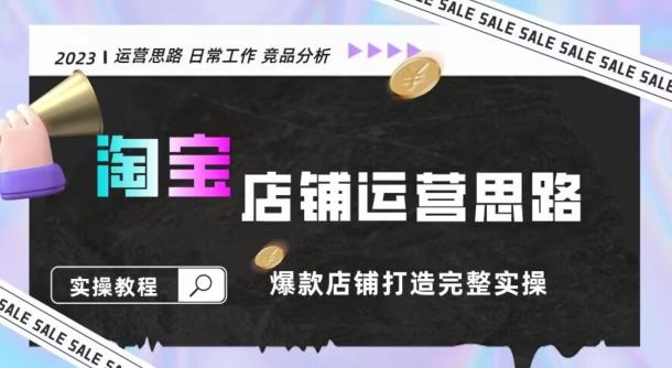 2023淘宝店铺运营全攻略：竞品分析，打造爆款店铺完整实操（附运营思维素材）-179创客网