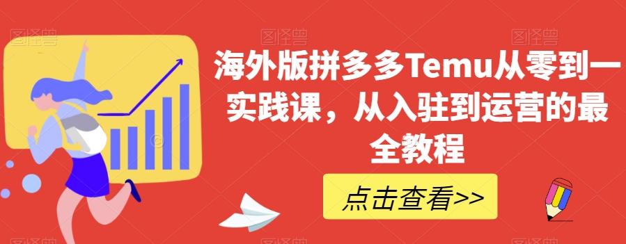 海外版拼多多Temu从零到一实践课，从入驻到运营的最全教程-179创客网