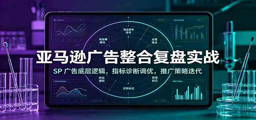亚马逊广告整合复盘实战：SP广告底层逻辑，指标诊断调优，推广策略迭代-179创客网