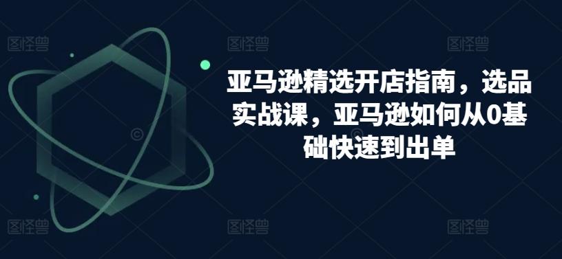 亚马逊精选开店指南，选品实战课，亚马逊如何从0基础快速到出单-179创客网