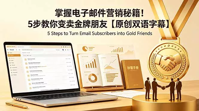 掌握电子邮件营销秘籍！5步教你变卖金牌朋友【原创双语字幕】-179创客网