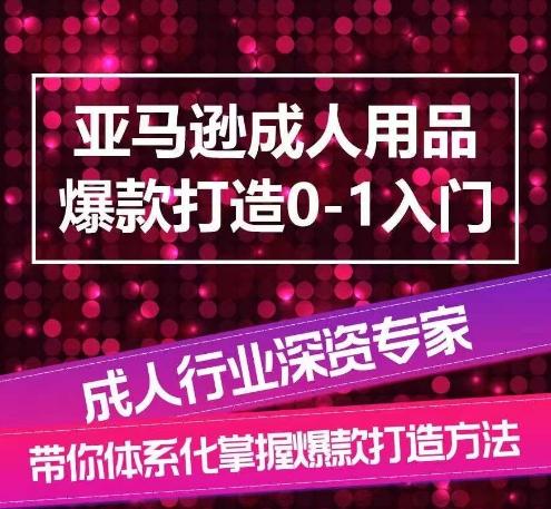 亚马逊成人用品爆款打造0-1入门，系统化讲解亚马逊成人用品爆款打造的流程-179创客网