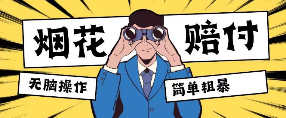 最新蓝海玩法，烟花爆竹赔付，单订单赔付200-500无脑操作【仅揭秘】-179创客网