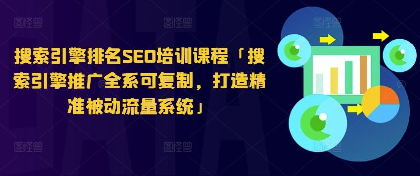 搜索引擎排名SEO培训课程「搜索引擎推广全系可复制，打造精准被动流量系统」-179创客网