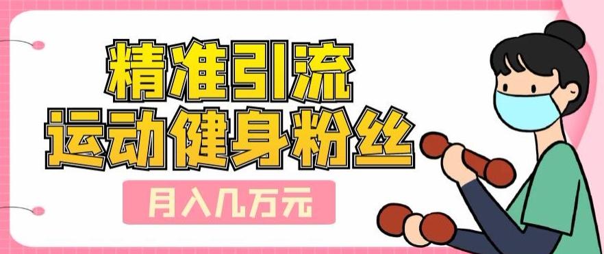 精准引流运动健身粉丝，轻松月入几万-179创客网