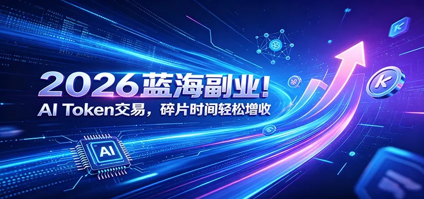 2026蓝海副业！AI Token交易，碎片时间轻松增收-179创客网