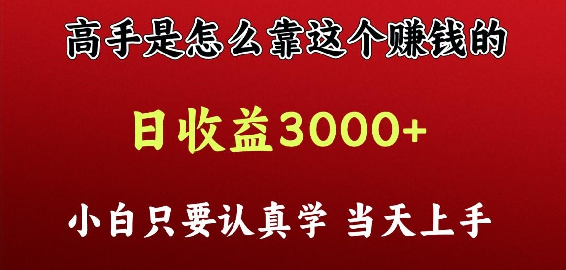 看高手是怎么赚钱的，一天收益至少3000+以上，小白当天上手-179创客网