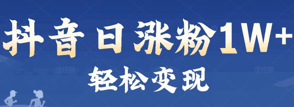 首发抖音新赛道日涨粉1W+轻松变现-179创客网