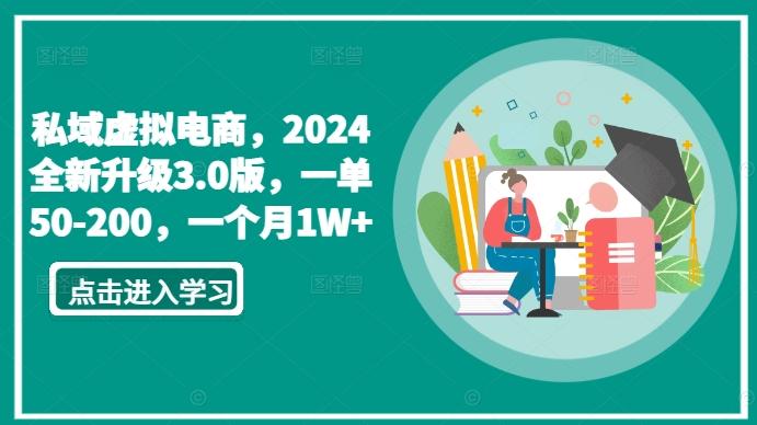 私域虚拟电商，2024全新升级3.0版，一单50-200，一个月1W+【揭秘】-179创客网