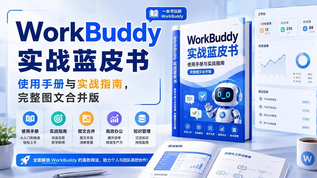 （20106期）WorkBuddy实战蓝皮书，使用手册与实战指南，完整图文合并版-179创客网