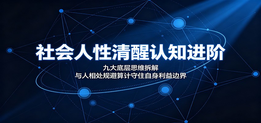 社会人性清醒认知进阶：九大底层思维拆解，与人相处规避算计守住自身利益边界-179创客网