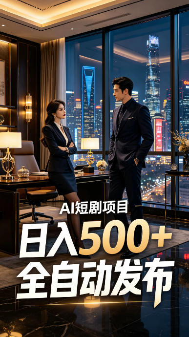 快手AI短剧自动发布，矩阵批量运营变现，轻资产副业项目，日入500+【揭秘】-179创客网