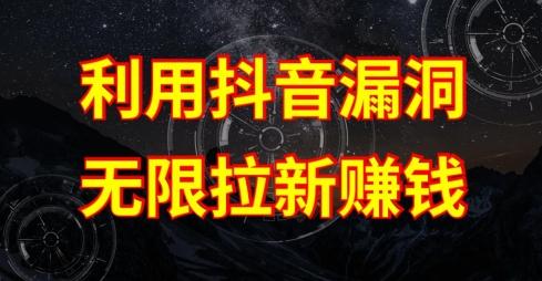 利用抖音链接漏洞，无限拉新赚钱【漏洞原理+操作流程】【揭秘】-179创客网